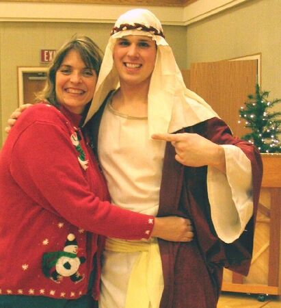 Newly called Missionary Austin Stark in his Joseph robes made by Sister Brox of Prior Lake Ward, MN, Austin's home ward. December 5 2003. He loves to ham it up in costumes
Austin James Forrester Stark
15 Dec 2003
