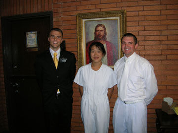 Elder Hardman, Cindy Su and Elder Norberg
Josh  Hardman
02 Nov 2006
