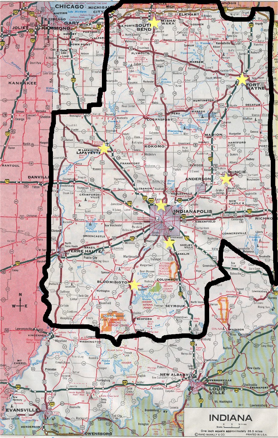 Indiana Indianapolis Mission | Mission Boundaries