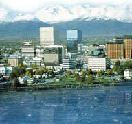 Anchorage looking East from the Knik Arm of Cook Inlet
Mark  Wright
14 Oct 2001
