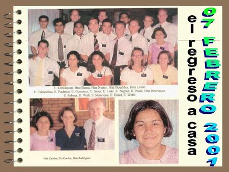 aqui estamos los viejitos en la casa de la mision con el gran pte. Cardon y la hermana Cardon, son tan buenos!!! espero que a mis compañeros les traiga buenos recuerdos esta foto. con cariño Lorena Rodriguez
Lorena  Rodriguez
14 Jun 2005