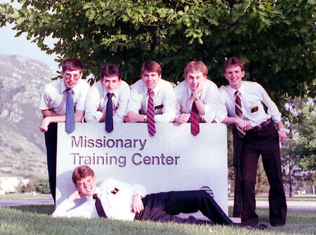 From L. to R. Elder Williams, Elder Ward, Elder Flynn, Elder Memmott, Elder Gardner and below Elder Capps. Cir. 1981
Carl E. Capps
26 Mar 2003