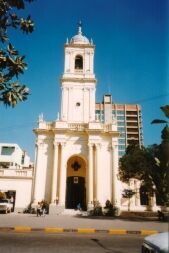 This is the main Catholic cathedral in Jujuy and is located off plaza general Belgrano (just kitty-corner to the casa del gobierno and the hospital I always went to). There's a really pretty pulpit inside which, alas, I don't have a picture of because I was scared to take pictures in cathedrals.
David  Sallay
24 May 2004