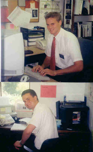 Elders Bleak & Coombs working hard in the office!!!
Mission Pictures
14 Jan 2002