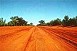 A typical road of red sand in the Outback