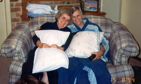 Candid shot of President & Sister Pace in their pyjamas at the August 1994 Sisters Conference.
Elissa  East
09 Jul 2001