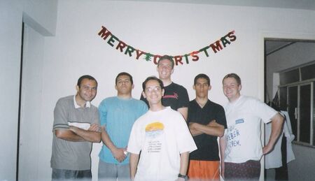 Christmas in Barbacena: (Left to Right)
Brito, Silvaldo, Hartley, Jara, Tanar and the ZL Leopoldino in front
James L. Hartley
20 Feb 2004