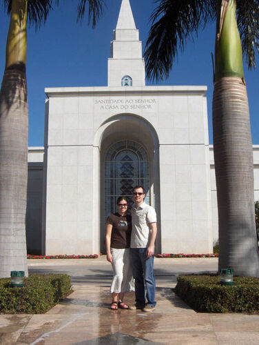 We honeymooned in Brazil and got to visit the Campinas Temple with a friend from Jardim Amanda.
David W Mortensen
28 Jun 2007