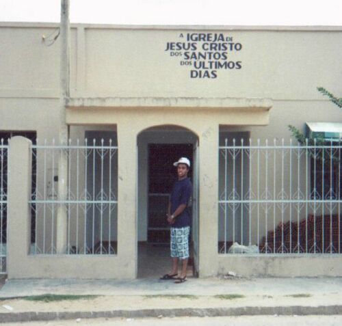 This is the branch house for the Brasilia branch in Arapiraca, Alagoas circa 1994.  Elder Rogerio Freitas is standing at the door.
Matt  Jenson
31 May 2003