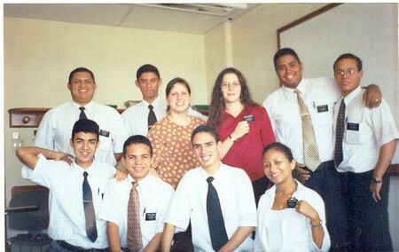 ELDRE G. SANTOS
ELDER DE ABREU
ELDER L SILVA
ELDER J. SANTOS
ELDER NASCIMENTO
ELDER ANDRADE ( MISSÃO MACEIO)
SISTER A. SANTOS 
SISTER SZYMANSKI
SISTER SALGADO (MISSÃO MACEIO)
Robert S. Nascimento
23 Oct 2004