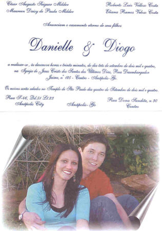 Presidente Milder anuncia o casamento de sua filha Danielle para Diogo Costa
Daniel Gibby
17 Aug 2004