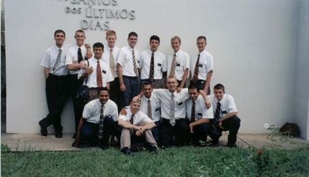 (Left to Right) Elders Belt, Bulkeley, Arantes, Windham, Hill, Quadros, Garn, Fetterman.
(In Front) Elders Raimundo, Allen, Alves, Belliston, Gaerner, Coudron
Joseph C Windham
07 Jul 2002