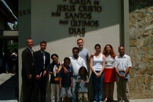 Elder Barlow, Elder Abreu and their recent converts and investigators.  Mangalot ward, in the Stake of Pirituba
Richard S. Bangerter
13 Feb 2003