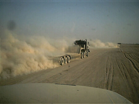 this was our typical trip back to camp everyday in the dust!
Brian Estey
28 Jul 2004