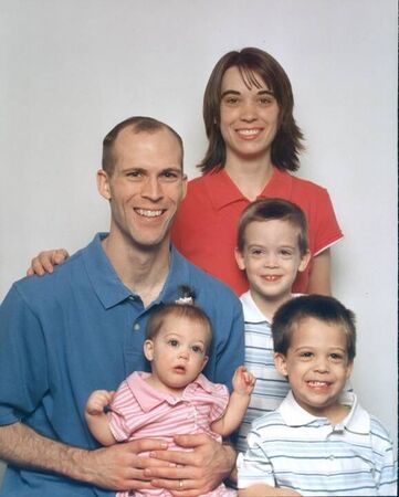 Family Picture from April 2006; Kids, in order of age, Brayden, Trevor, Callie
Chad  Burgess
11 May 2006