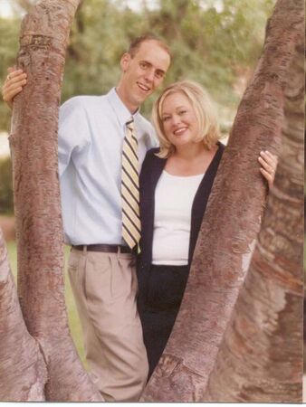 This was an engagement picture we had taken but wasn't sent with the wedding invitations... I liked this best but my sweet wife thought otherwise!
Thomas Reuben Bore
12 Feb 2003