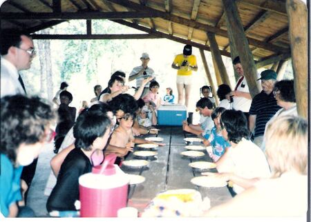 This is a pic of the District Picnic at Rushing River Park (just outside Kenora). I am on the left of the picture. Elder Harper is to the right. He is next to Brother and Sister Trott from the Ft. Frances Branch. President Jeffrey is at the far end with the striped shirt
Brian Dean Cantelope
09 Aug 2007