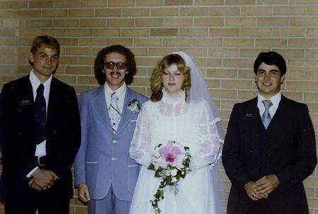 Mark Heslop and Mike Healey at the wedding of Terry and Tammy Strum in Regina, summer of 1977.
Mark  Heslop
21 Mar 2010