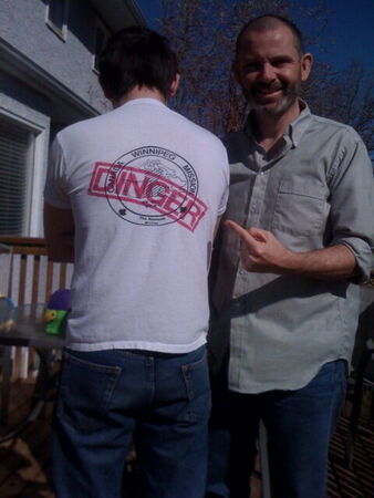 Me and my son Taylor. I'll bet there's not a whole lotta these t-shirts still around!
Brings back memories of REgina summer 87.
Scott Richard Jones
02 Apr 2010