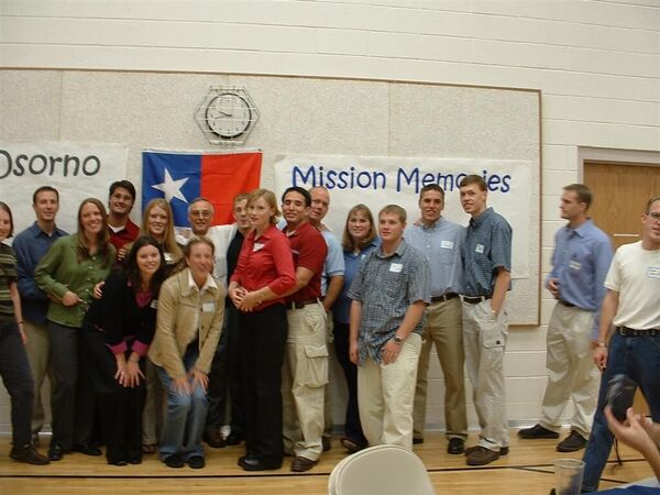 Part of the group at a mission reunion with Presidente Garcia in Provo, Utah on October 3, 2003.  It was wonderful to see so many friends and companions and hear from Pres. Garcia.
Nicholas W. Barrett
11 Jun 2006