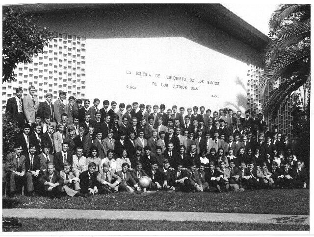 Missionary group photo taken at the Ñuñoa-Macul chapel in 1973. Submitted by Mark Allred. For a high-resolution copy of this photo, contact Mark or the the Webmaster.
Blaine Nay
10 Dec 2008