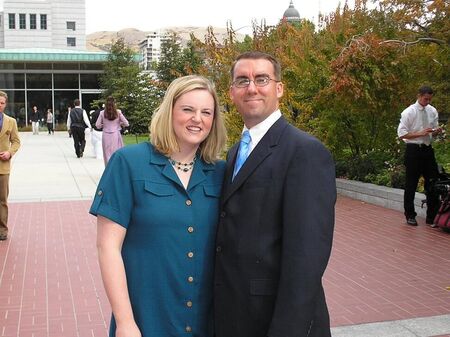 This photo is from October of 2005 in Salt Lake City.  My wife and I were attending my sister's wedding at the Temple. - Bob Heller
Robert (BOB) Charles Heller
10 Apr 2006