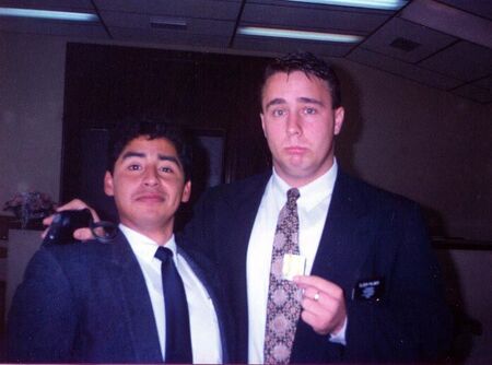 Elder Palmer and Me with our medicine. We don't look very happy...
Walter Ivan Cruz
06 Mar 2001