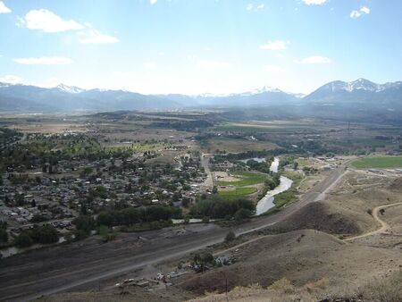 This is Salida Colorado and the Arkansas River as seen from Tenderfoot Hill ('s' mountain)
Grant Lee Tompkins
21 Jun 2006