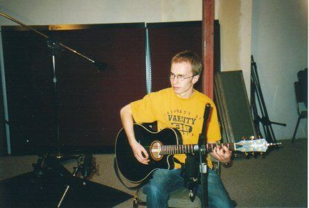 This is me in a recording studio in Lethbridge.  I don't have a CD out yet, just a couple songs recorded!
Dustin Dee Litchfield
16 Jan 2004