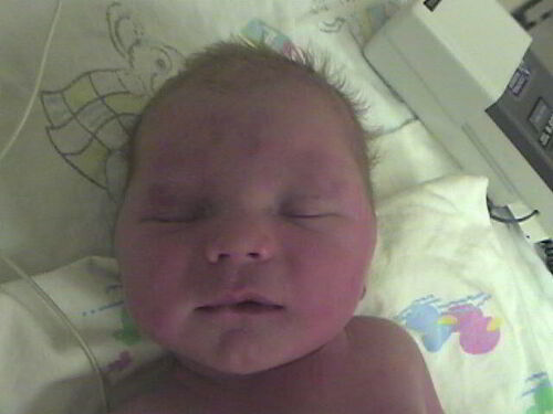 Tanner arrived on 10-10-2005 at 7:14am weighing 7lbs 14oz and is 19.5in long.
Nate Stoddard
10 Oct 2005