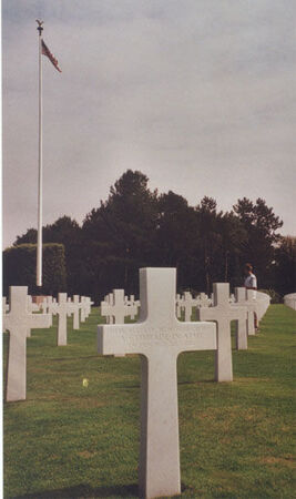 The American Cemetery near Omaha Beach ... close-up of one soldier's final resting place.
Matthew C. Sample
07 Nov 2003