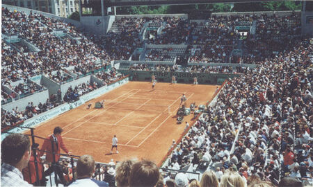 The top clay-court tournament in the world takes place in May just outside the Porte d'Auteuil in Paris.  We saw Agassi and Kournikova that day.
Matthew C. Sample
07 Nov 2003