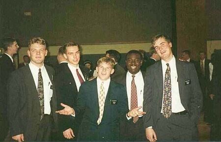 (Left to Right) Douglas-Smith-Poulson-Agbor-Goates.!!!!
Spencer Earl Poulson
13 Jul 2001