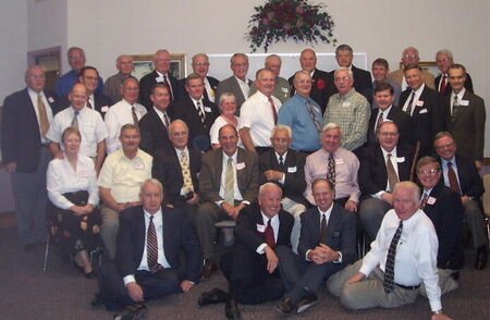 Missionaries from 1959 thru 1964 who served with Pres. Gardner.  We celebrated Pres. and Sister Gardners 90th birthdays!
Darrell  Clegg
20 Oct 2005