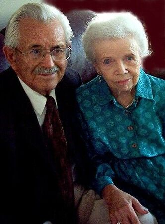 President Blythe M. and Sister Genevieve Gardner at home, both age 90.
Blythe M. Gardner
30 Oct 2005