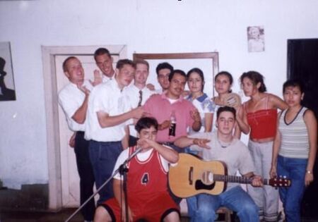 Here is Steadman, Huff, Hinckley, and Harrison chillin at Pepe's house in Patalul.
Ira N. Hinckley
25 Feb 2004