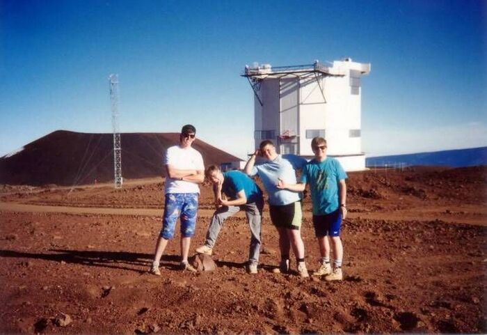 Elders Zapalac, Walker, Clark, and Carlquist.  At the top of Mauna Kea during the summer of 1990.
Dan  Zapalac
22 Oct 2005