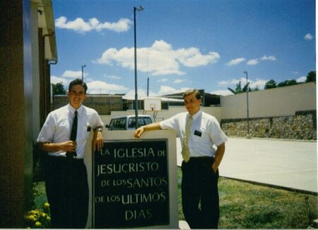 Elders Bullock and Clark outside the church building in Danli
Aaron  Clark
28 May 2003