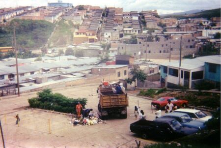 I took this picture from the same window that Aaron Clark did.  I don't remember the date but I'm sure the time wasn't too far from when Aaron took his picture.  He also served under Luis Amado.
Scott John Whitman
12 Feb 2006