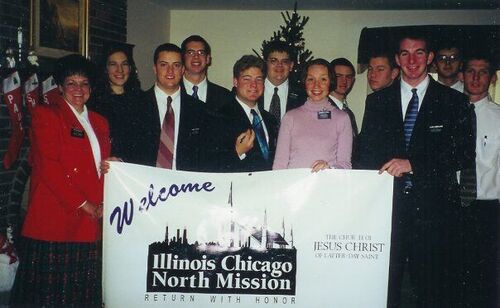 First off...it amazes me that this was nearly 7 years ago, but that's irrelevent. This was my first day in the mission. I am smack in the middle with the Christmas Tree in the background. Notice Elder Konzak's chopsticks? Good times.
Joshua Snow  Hansen
17 Sep 2007