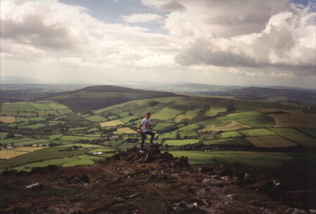 A picture of rolling hills and me around the Wicklow Mountains.  It was a fun hike to the top of this hill.
Daniel Collett Zaugg
24 Aug 2003