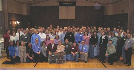 We had a wonderful mission reunion with President and Sister Conforte over the weekend of General Conference.  This photo was taken after the dinner and slide show on Friday, March 31, 2006.   Era una serata bellissima!
Derek L Zaugg
10 Apr 2006