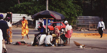 Abidjan street scene.
Korey Payne
06 Mar 2002