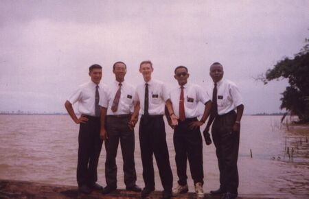 Left to right - Elder Brothers (Tahiti), Elder Darius (Martinique), Elder Darney (Europe), Elder Martial (Haiti), Elder Mulambo (Zaire)
Korey Payne
22 Apr 2002