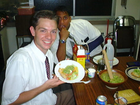 McPherson Choro prepared Chimichangas for an investigator family. His companion's reaction says it all.
Benjamin Glenn McPherson
22 Aug 2003