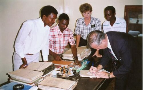 Tanzania and Church officials register the Church. - October 12, 1992
Jeremy Bowen
17 Jun 2001