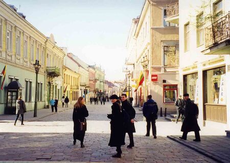 here we are....walking down the street! 