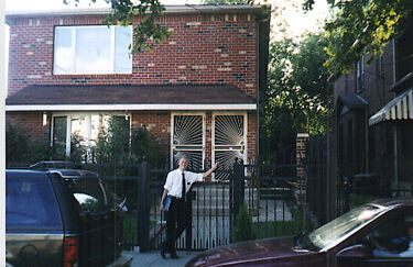 Dustin Klein outside their 'missionary pad' in Jamaica, Queens - three companionships share this apartment.
Dustin Kasey Klein
08 Oct 2001