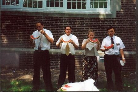 Elder Stuart, Elder Middlebrook, Sister Marks and I
Wam Ming Thomas  Hui
04 Jan 2006