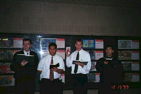 Caroling in the subway at an early morning street sweep.
Roscoe Bruce Caldwell Lee
12 Jun 2001